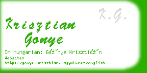 krisztian gonye business card